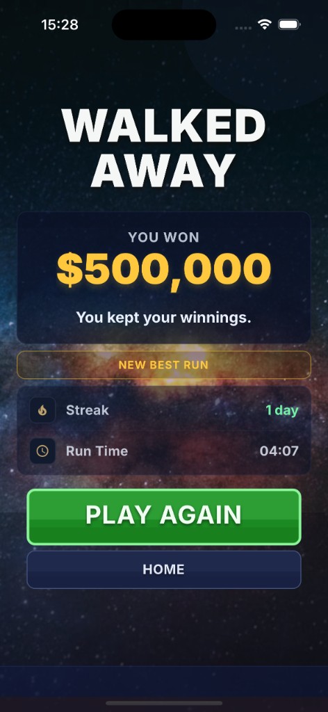 Bank the win